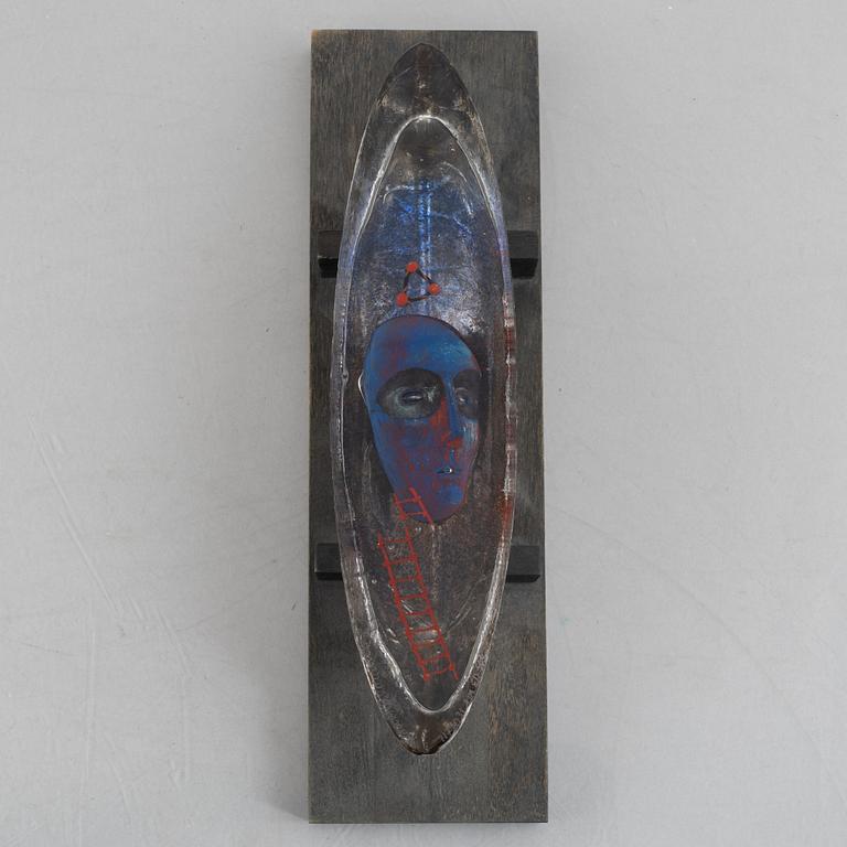 Bertil Vallien, a limited edition glass sculpture, Kosta Boda, Sweden, signed.