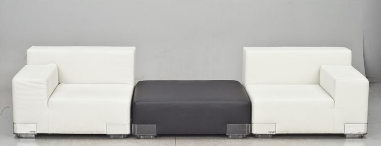 SOFFMODULER OCH SITTPALL, "Plastics Duo", Kartell, 2000-tal.