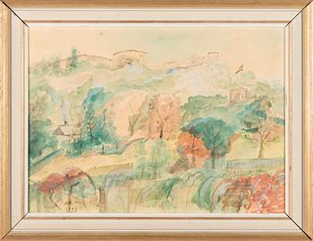 Antti Favén, watercolour, signed and dated 1937.