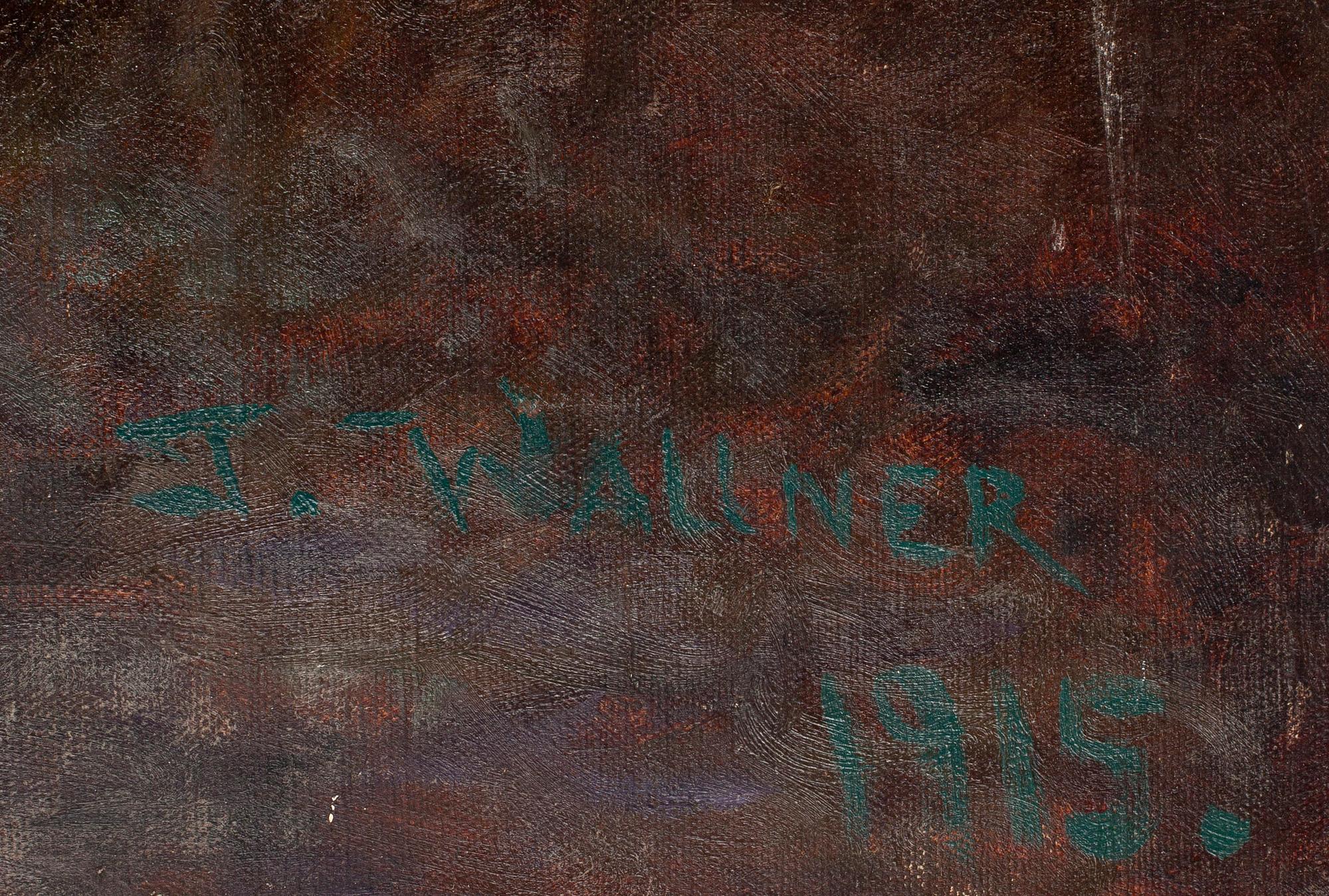 THURE WALLNER, olja på duk, signerad och daterad 1915.
