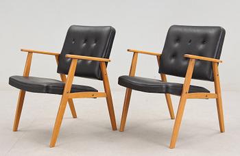 KARMSTOLAR, ett par, Ejsa-möbler, Diö, 1950/60-tal.