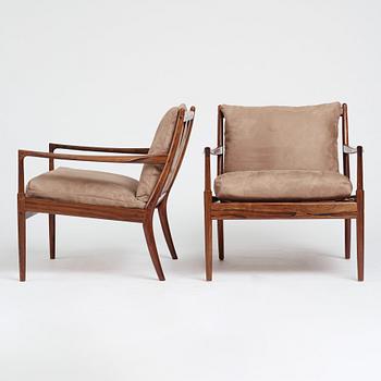 Ib Kofod-Larsen, a pair of "Samsö" easy chairs, Olof Perssons Fåtöljindustri (OPE), Sweden 1960's.