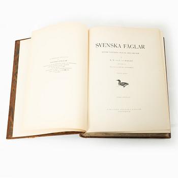 The von Wright brothers, book work, 3 volumes, "Swedish Birds", A. Börtzells tryckeri AB, Stockholm, 1927-1929.