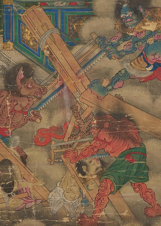 A large painting by anonymous artist, Qing dynasty, 18th/19th century.