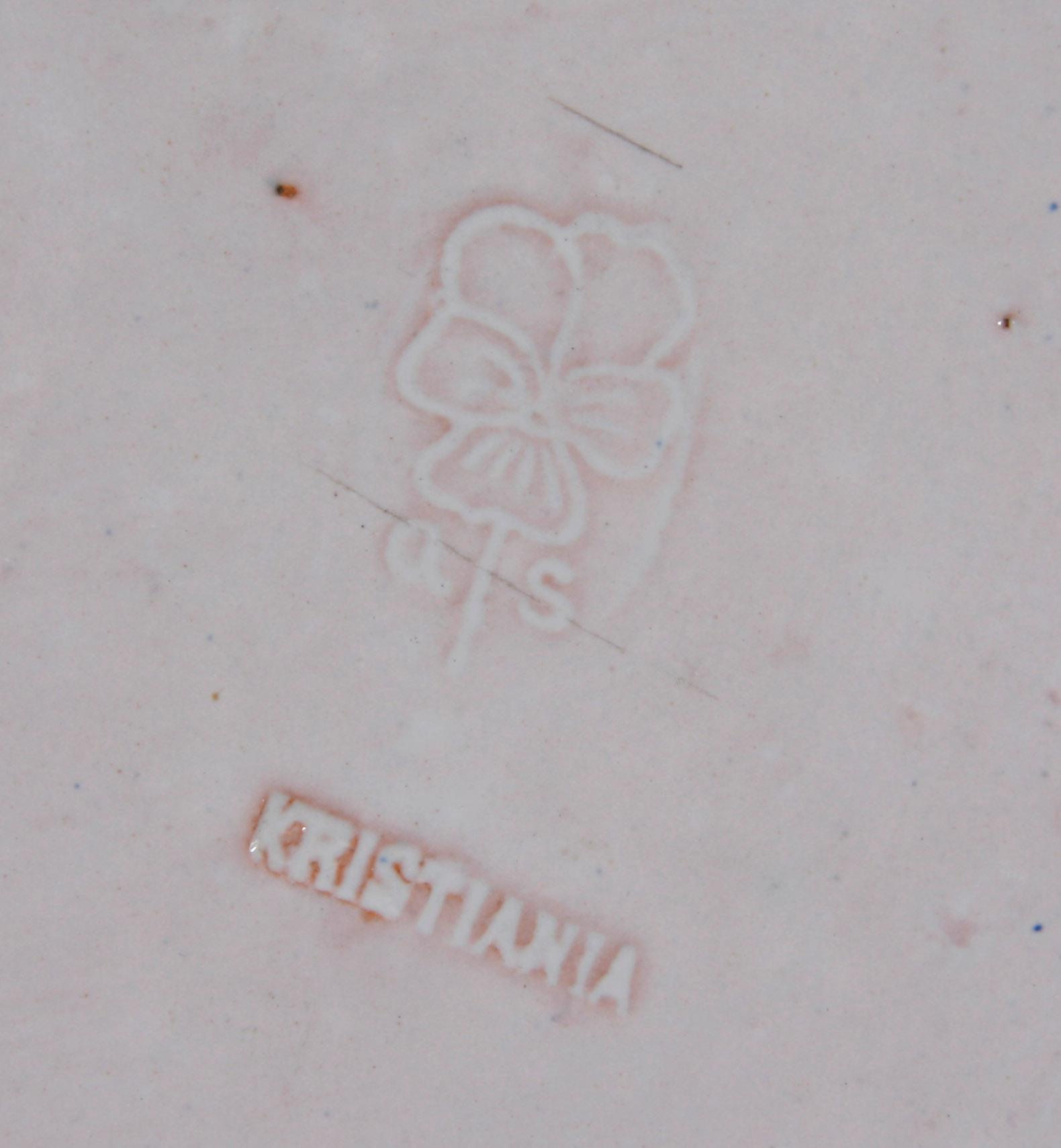 FAT, fajans, Kristiania, 1923.