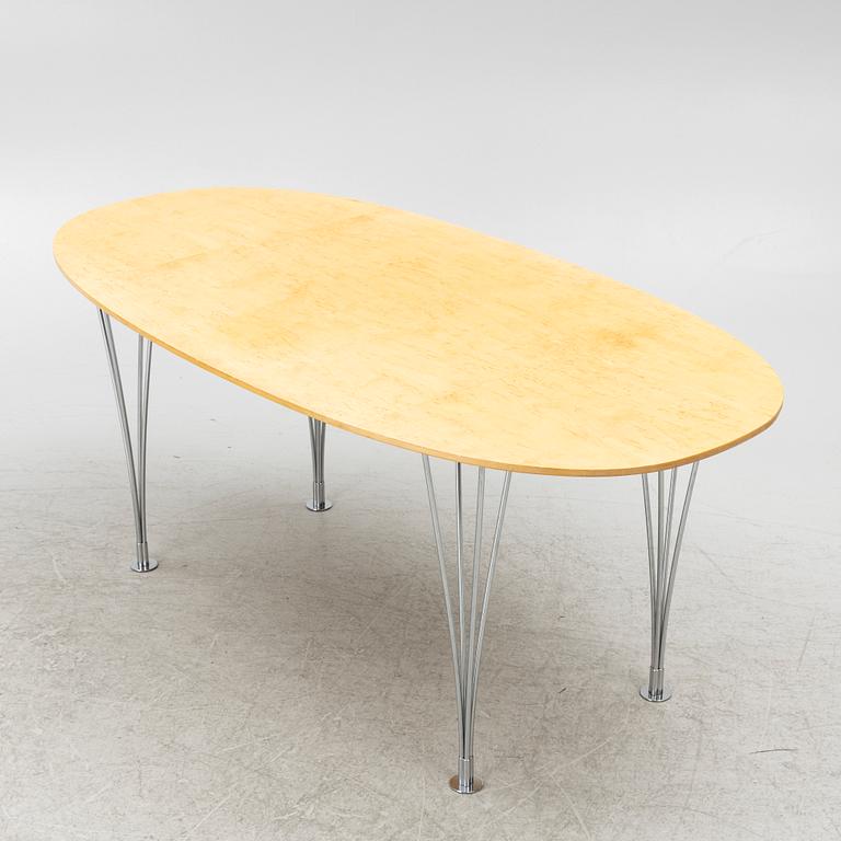 Bruno Mathsson, & Piet Hein, table, "Superellipse", Bruno Mathsson International, Värnamo.