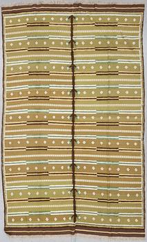 MATTA, rölakan med flossainslag, Sverige/Finland, 1900-talets början/första hälft. Ca 300 x 179 cm.