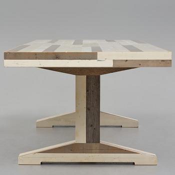 Piet Hein Eek, matbord, "Canteen Table in Scrapwood", Nederländerna, efter 2005.
