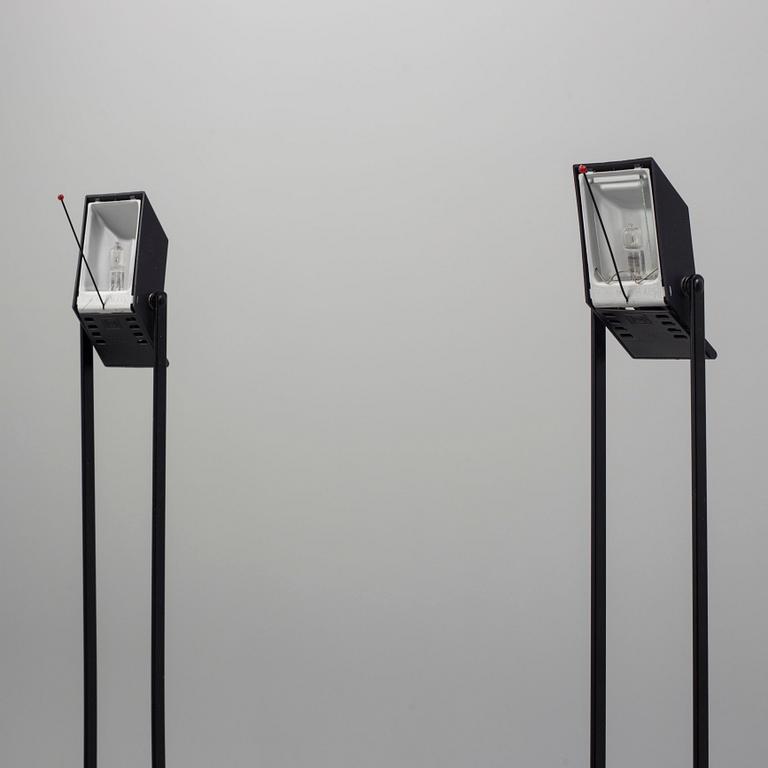 A pair of 'Tizio' floor light by Richard Sapper, Artemide, Italy.