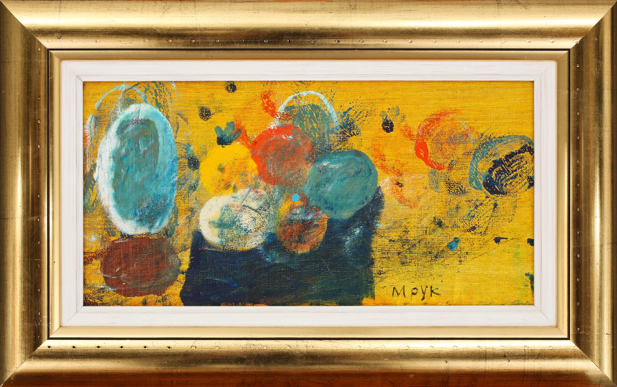 MADELEINE PYK, olja på uppfodrad duk, sign och a tergo dat -70.