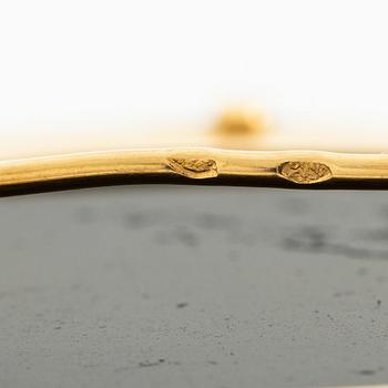 Brosch 18K guld med mikromosaik.