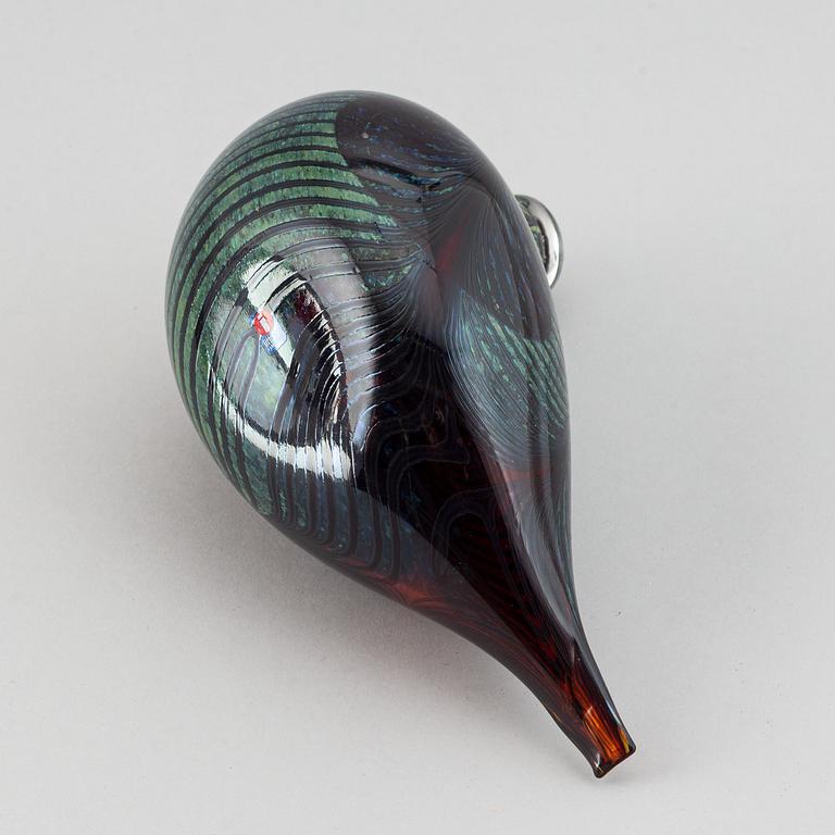 Oiva Toikka, skulptur, fågel, Nuutajärvi, Iittala Finland.