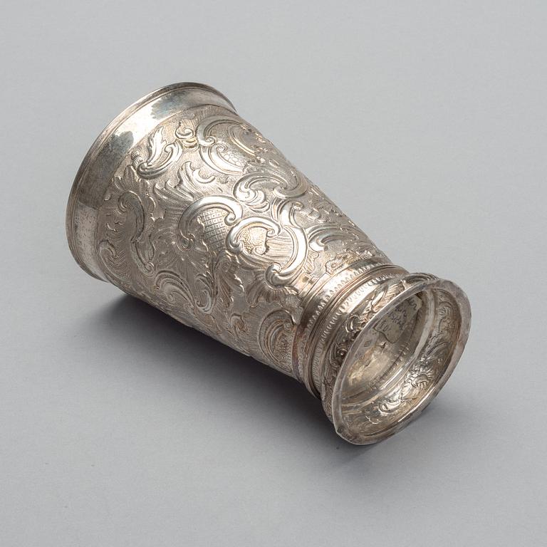 KANNNELLINENPIKARI, hopeaa, Venäjä, Moskova 1770-80-luku, Timofei Silujanov, paino 392 g.