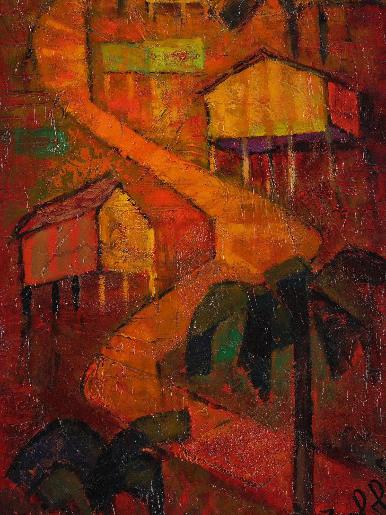 Louis Toffoli, Composition with houses.