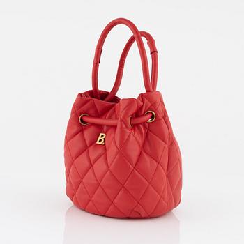Balenciaga, A 'Small Quilted Leather B Bucket Bag'.