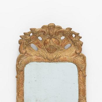A Rococo mirror, Sweden, second half of the 18th Century.