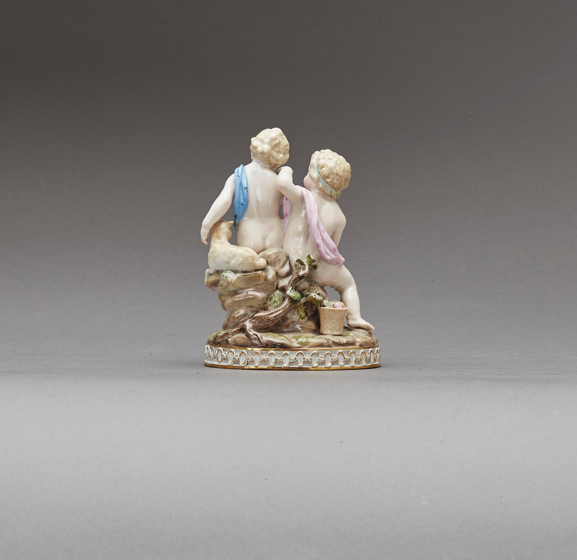 FIGURIN, Meissen, tidigt 1900-tal, porslin.
