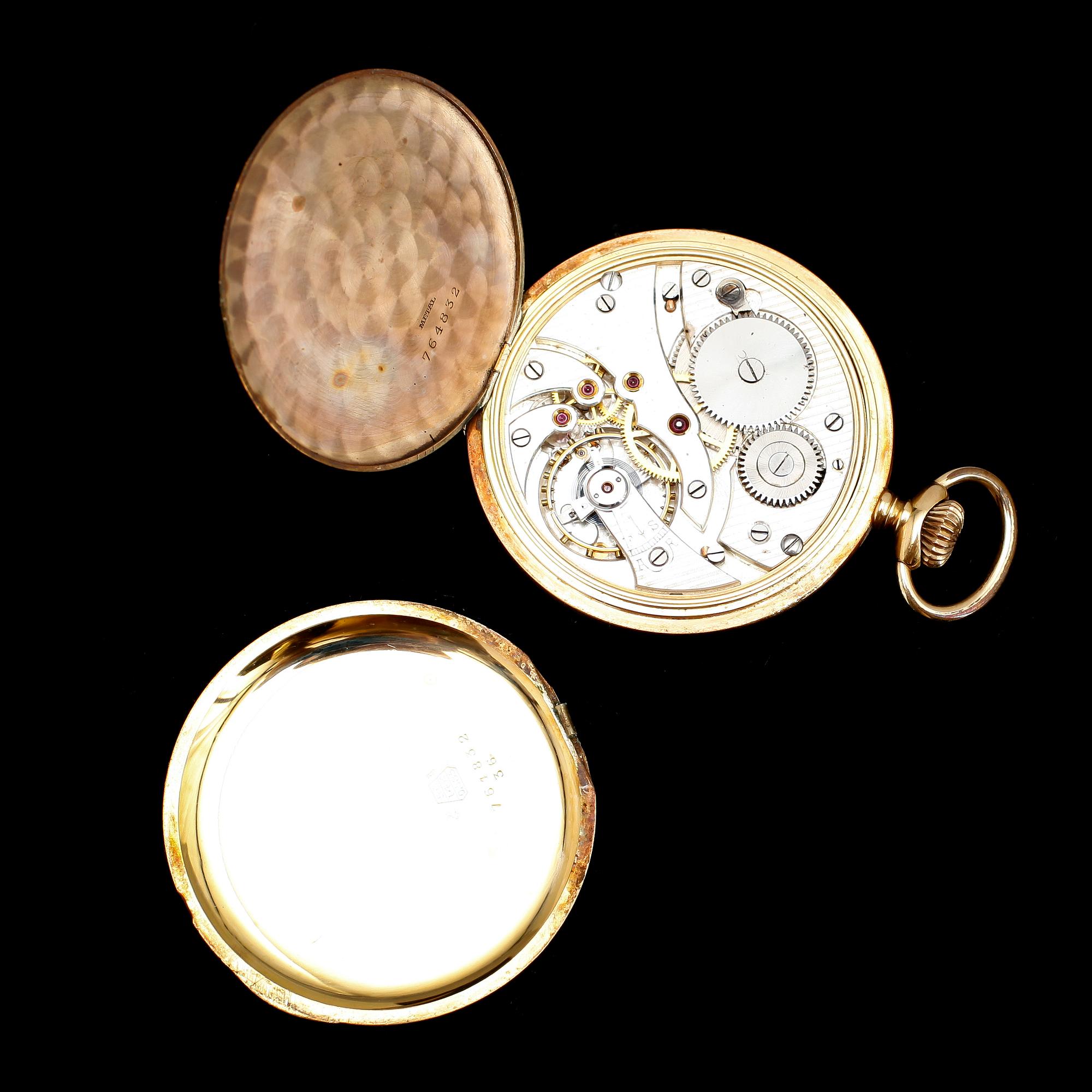 FICKUR, 14 k guld, 1900-talets första hälft.