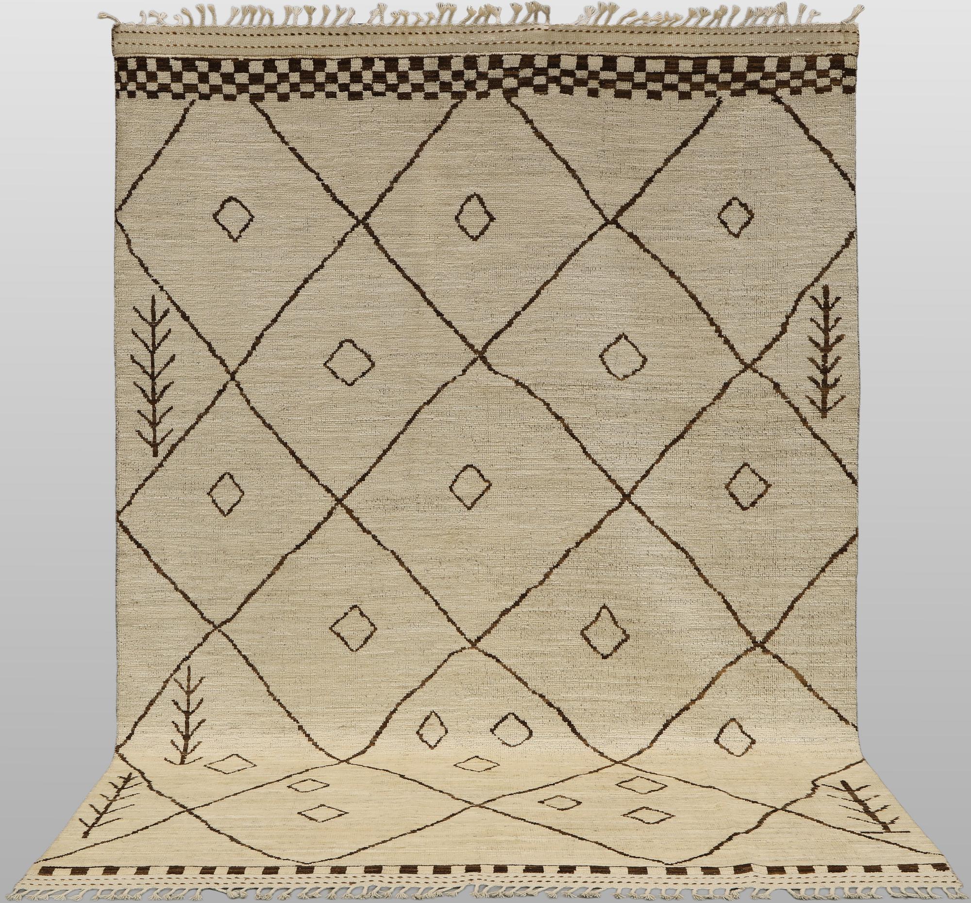 A carpet, Morocco design, c. 295 x 210 cm.