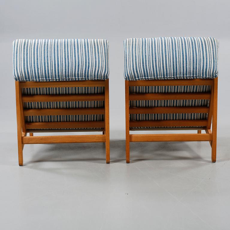 FÅTÖLJER, ett par, Bernt Petersen, Danmark. 1960/70-tal.