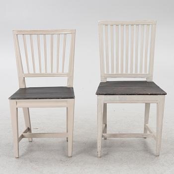 Chairs, 8 + 1, similar, Swedish "Åsberg chairs".