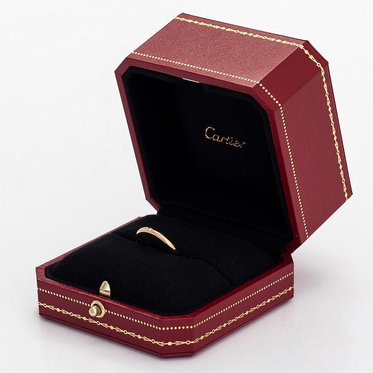 Cartier, ring, "1895", 18K guld med en diamant. Med certifikat.