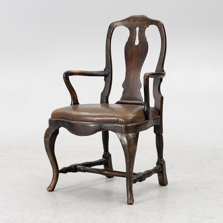 Karmstol, rokoko, 1700-tal.