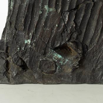 Gudmar Olovson, sculpture. Signed. Numbered. Foundry mark. Bronze, height 55 cm, length 34 cm.