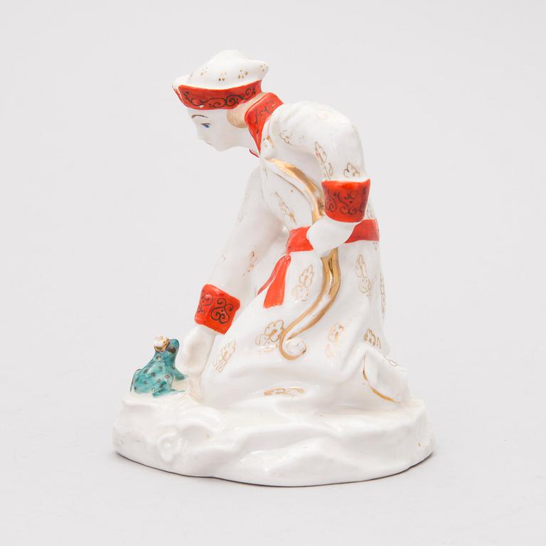 A Russian porcelain figurine from the Leningrad Porcelain Factory LZFI, Soviet Union.