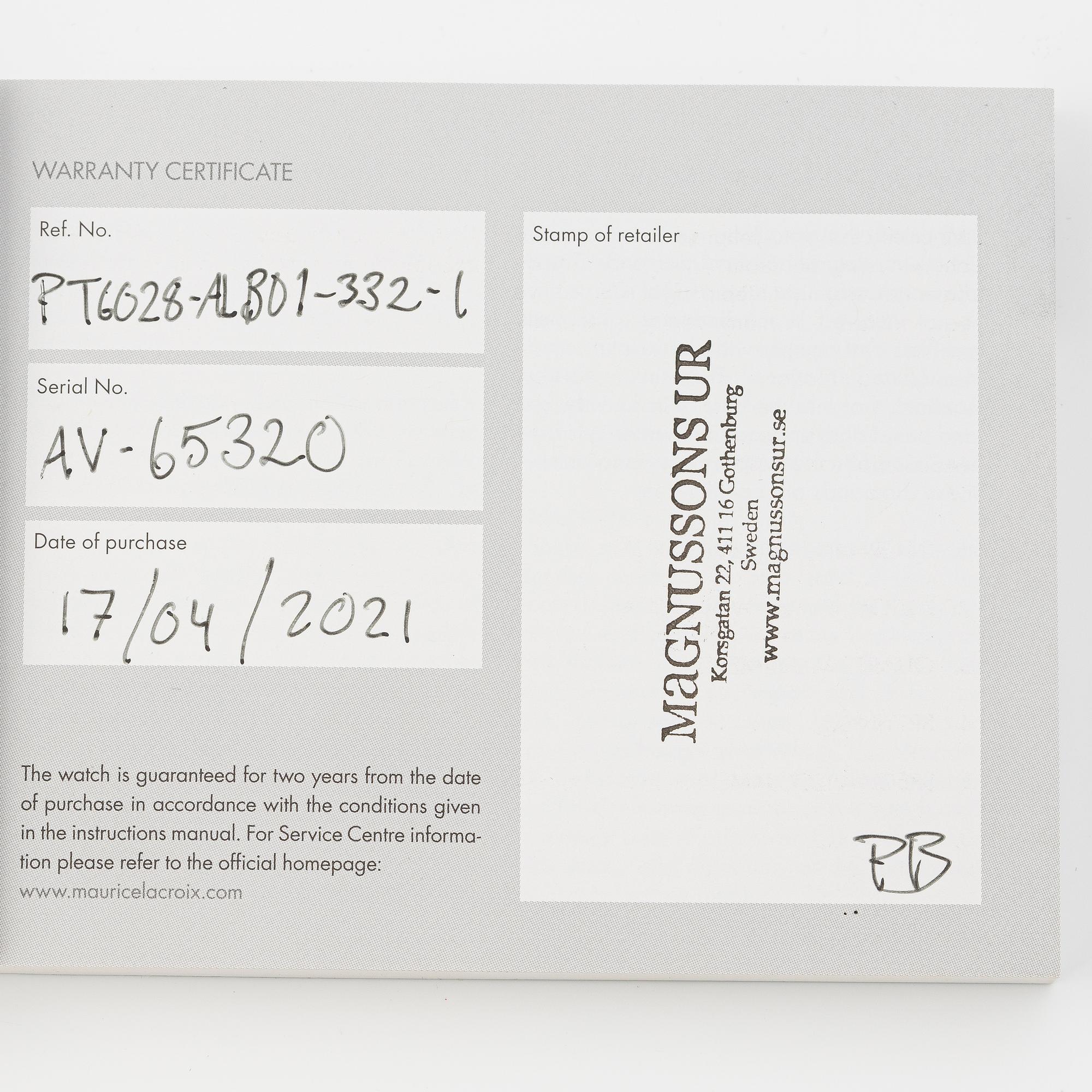 Maurice Lacroix, Pontos S Extreme, armbandsur, kronograf, 43 mm.