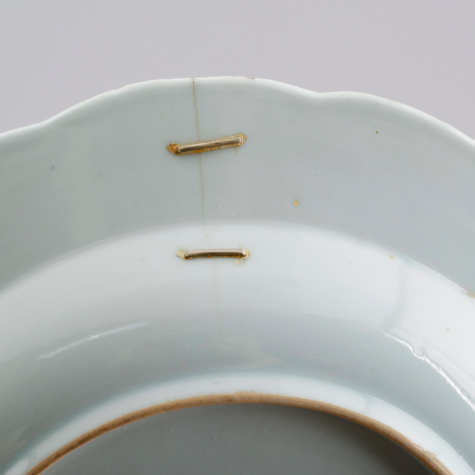 TALLRIKAR, 9 st, porslin, Kina, 1700-/1800-tal.