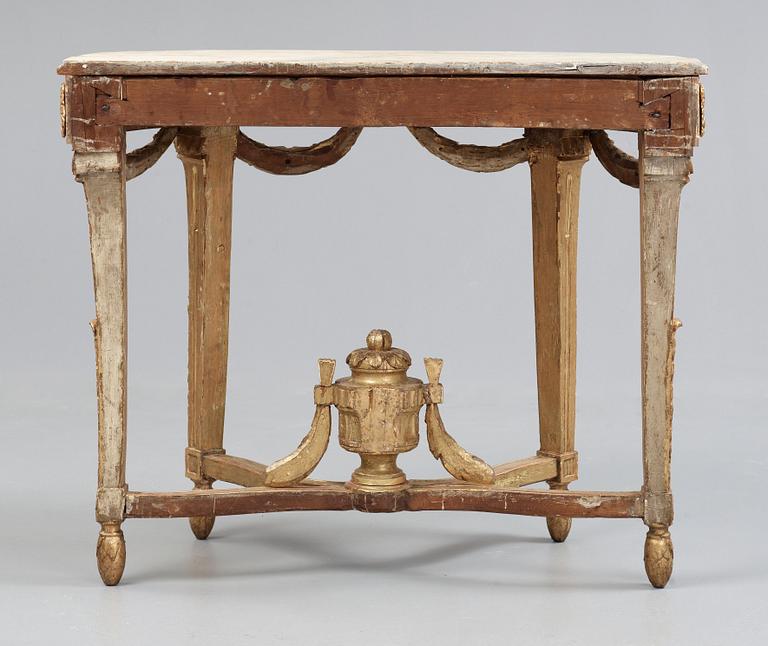 A Gustavian late 18th century console table.