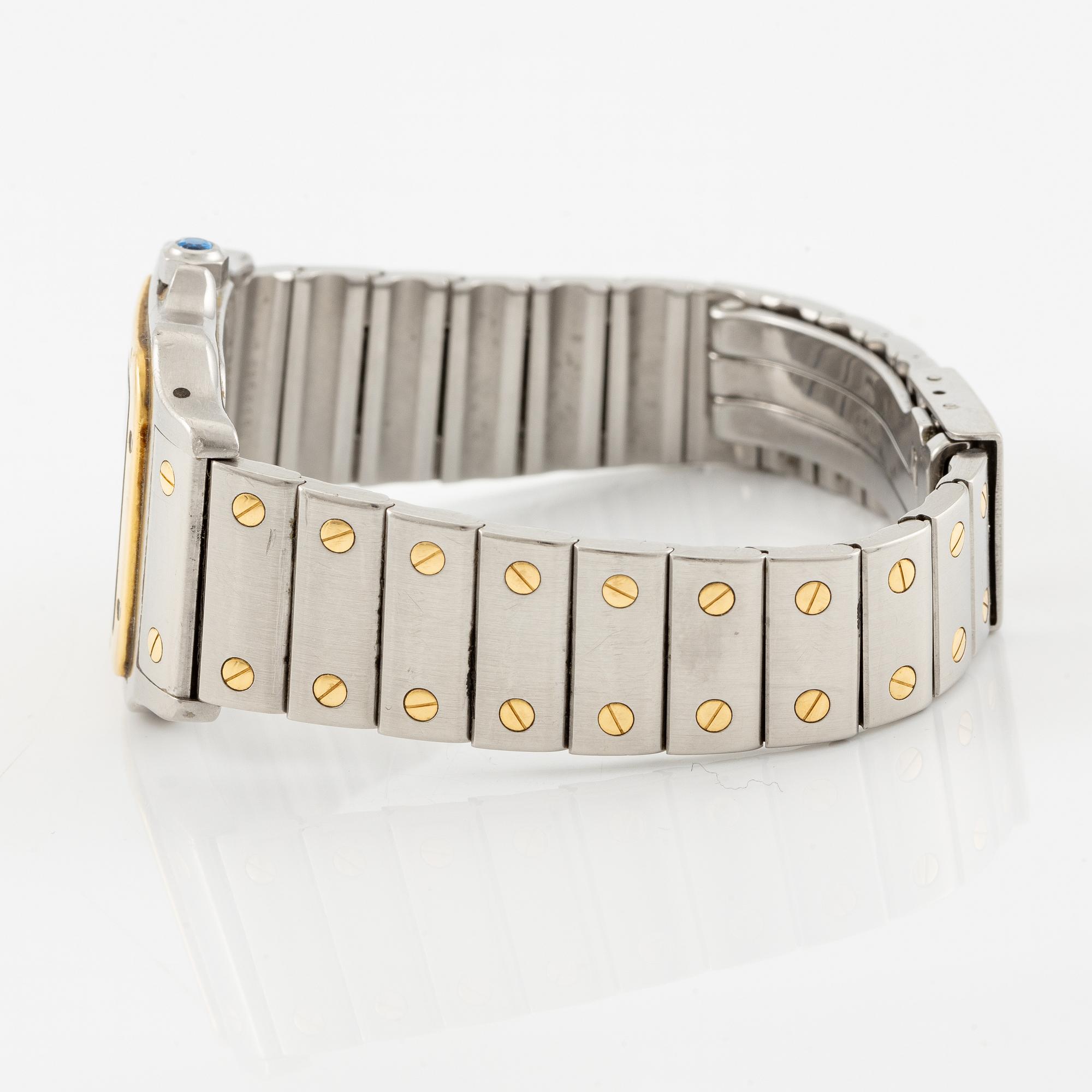 Cartier, Santos Galbée, armbandsur, 29 x 29 (41) mm.