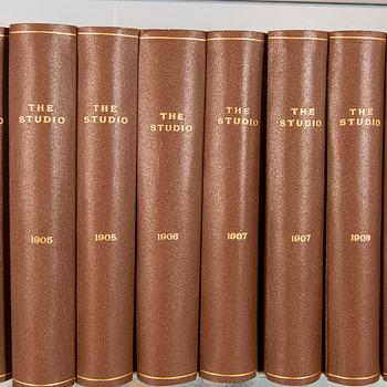 26 hardcover volumes of "The Studio", London 1901-16.