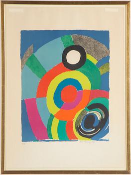 SONIA DELAUNAY, a colour lithograph, signed and numbered 35/75.