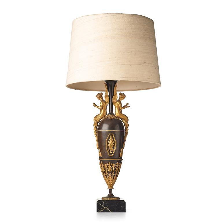 A French Empire early 19th century table lamp.