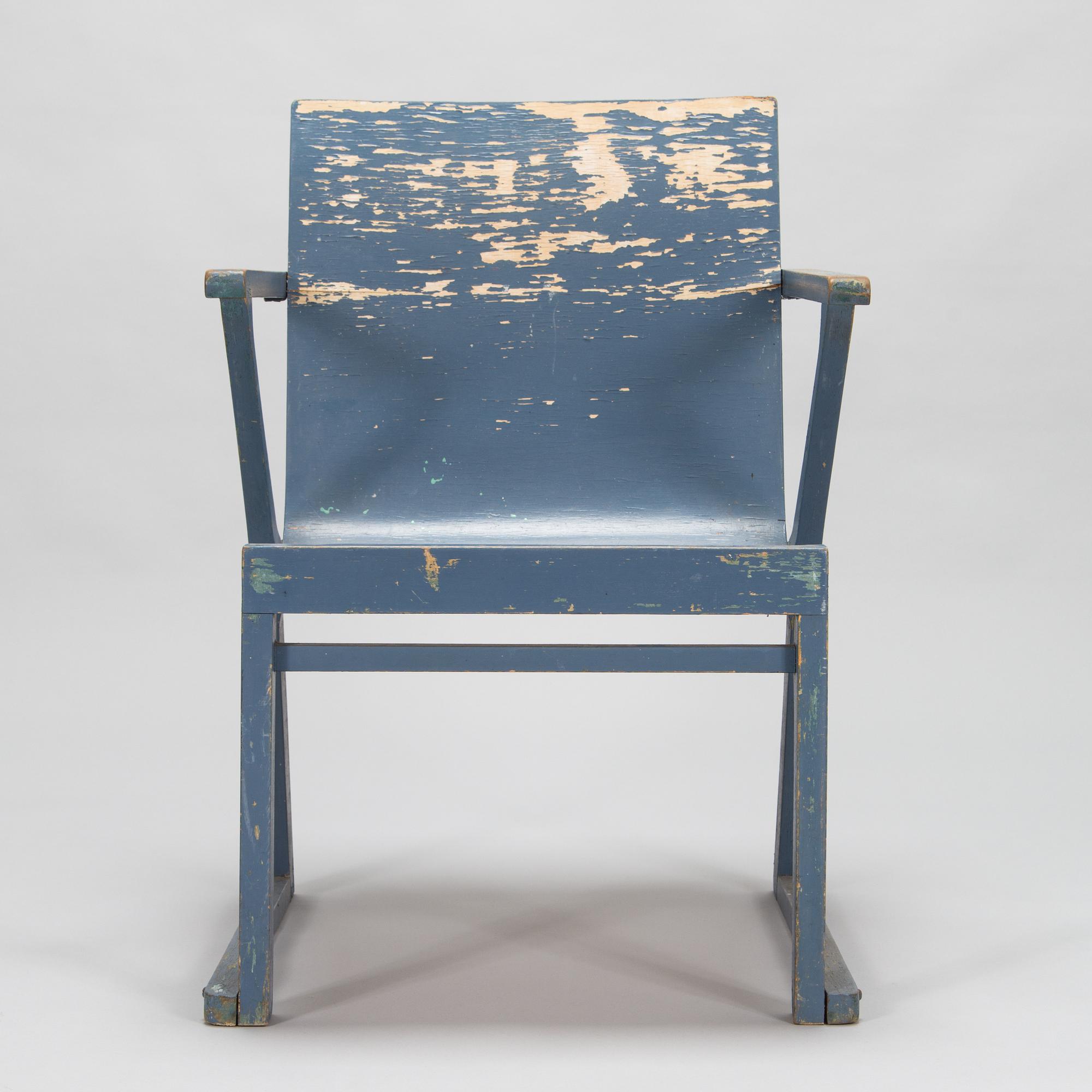 Alvar Aalto, karmstol, modell 1b, "Aula-stolen" för O.Y. Huonekalu- ja Rakennustyötehdas A.B. 1930-tal.