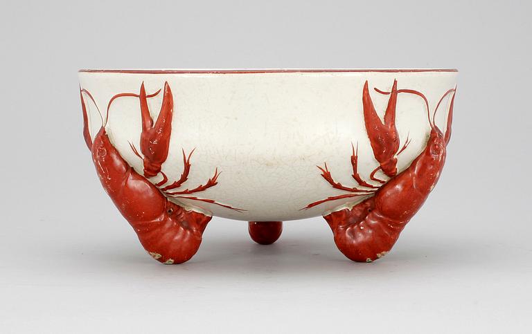 KRÄFTSKÅL, flintgods, Rörstrand, 1900-talets början.