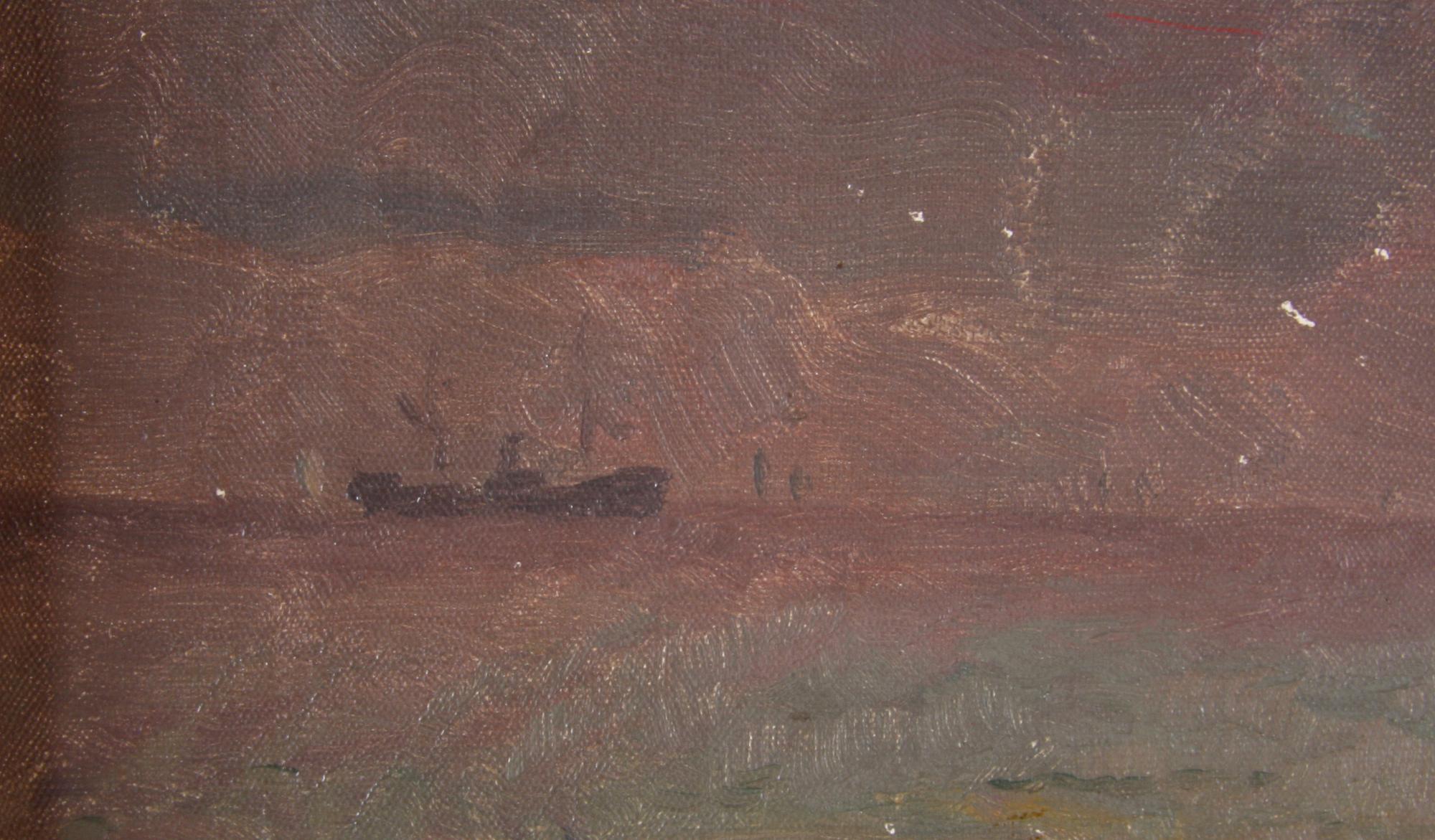 TUXEN, LAURITZ, oljemålning, kustmotiv, sign o dat.