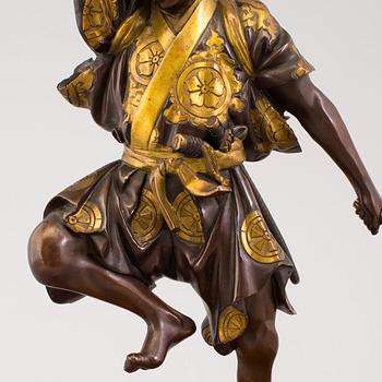 A Japanese bronze sculpture, Meiji period (1868-1912).