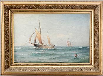 LUDVIG RICHARDE, olja på duk. Signerad och daterad -01.