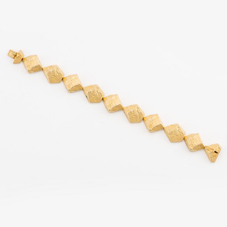 Björn Weckström, a bracelet, 18K gold, "Lapland's Stones", Lapponia, Finland.