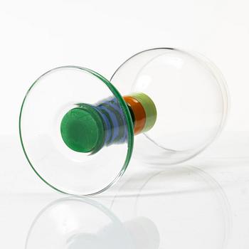 Gunnar Cyrén, a "pop" glass goblet, Orrefors 1960s/70s.