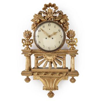 VÄGGPENDYL, sengustaviansk, omkring 1800.