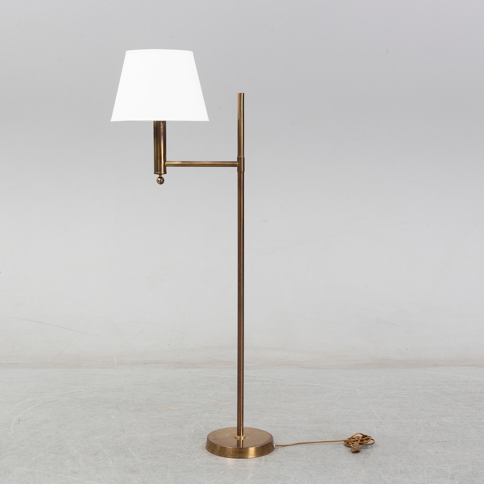 A pair of Swedish floor lamps, Bergboms, second half of the 20th century.