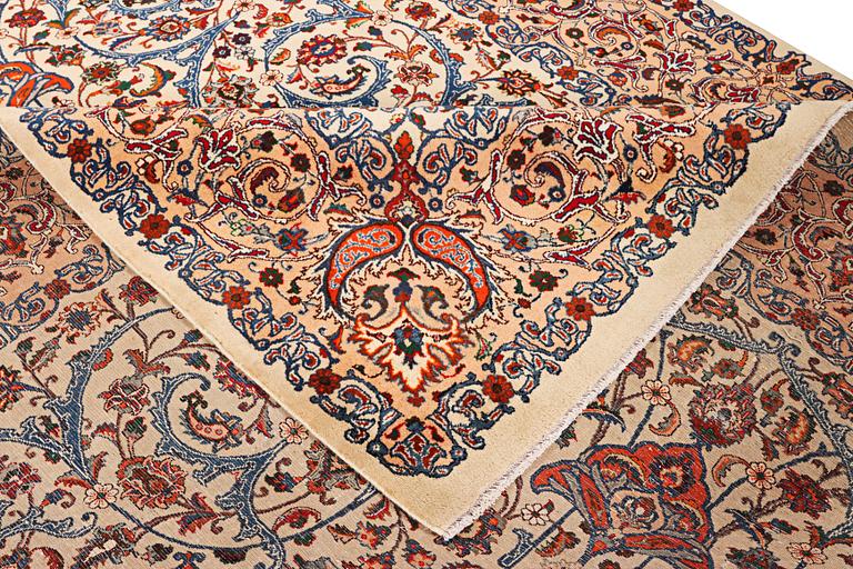 A Kashmar carpet, c. 383 x 293 cm.