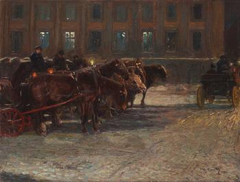 893. Wilhelm Smith, Collection of carriages at the Prince's Palace, Stockholm.
