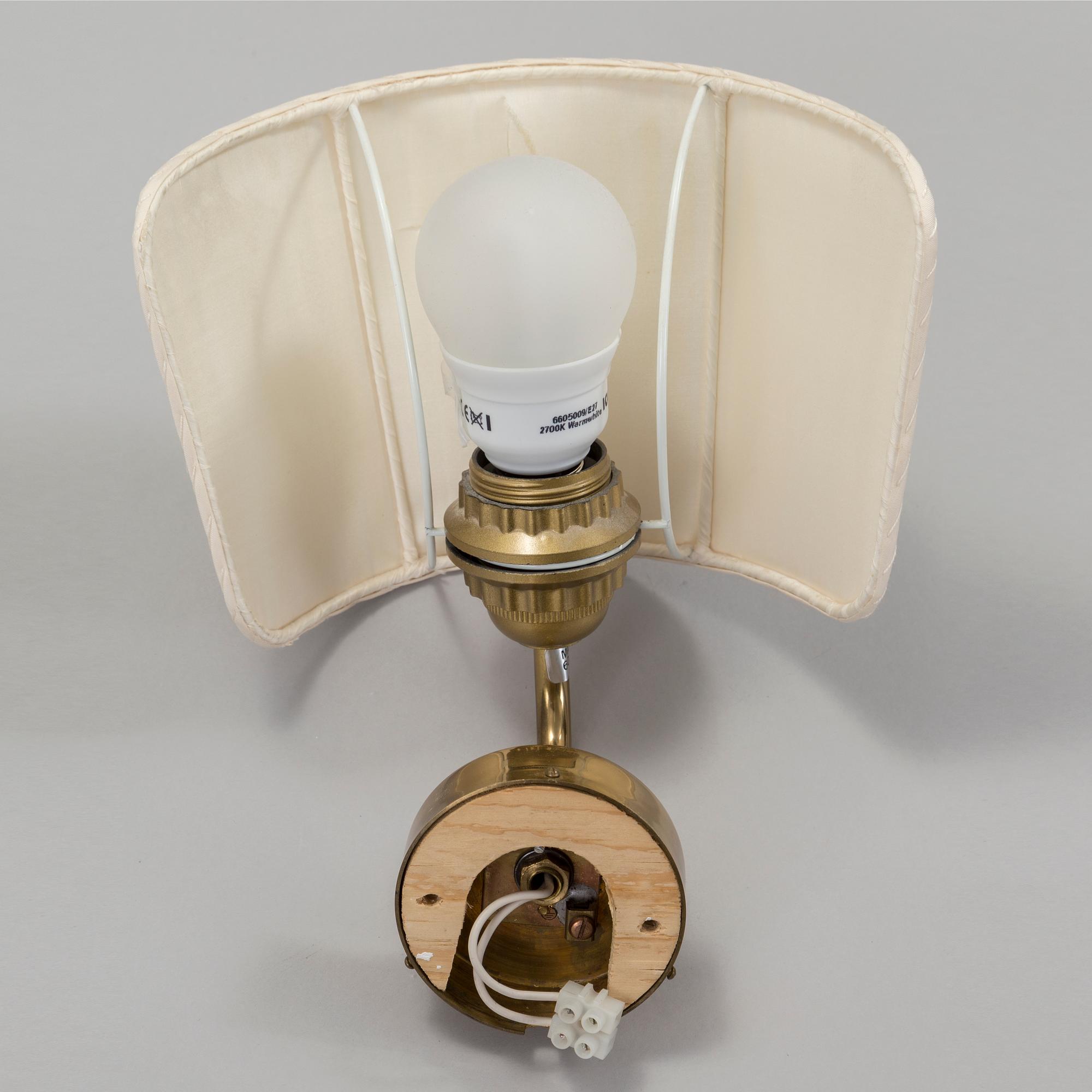 A second half of the 20th century '2143' wall light by Josef Frank for Firma Svenskt Tenn.