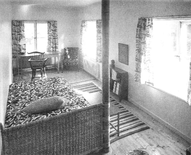A Josef Frank bamboo and ratten headboard, Svenskt Tenn, circa 1935.