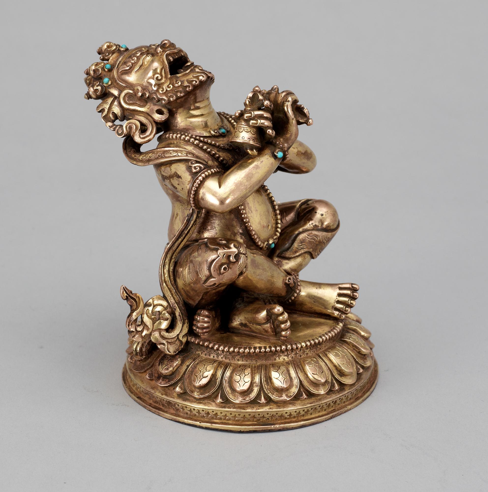A 20th centuryNepal/Tibet  bronze figure of buddha.